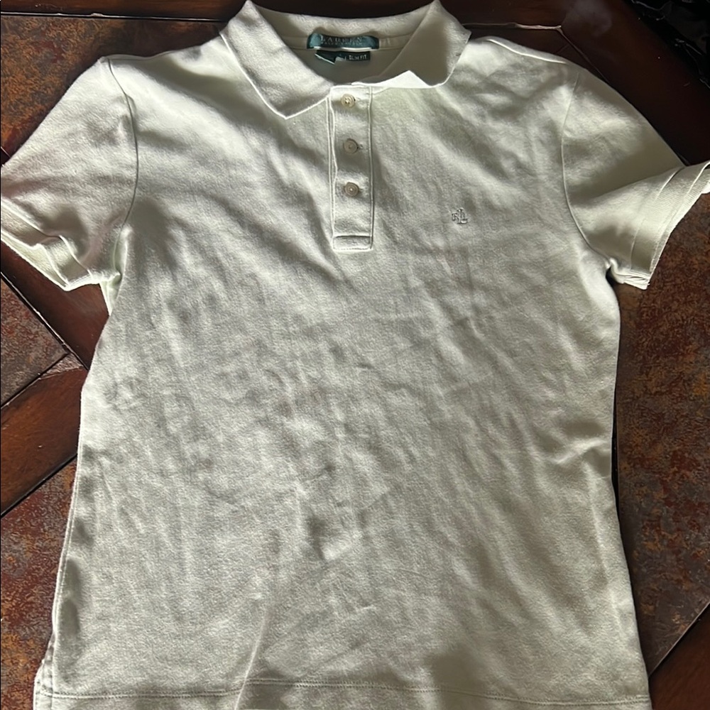 Light green Polo Shirt size small, slim fit